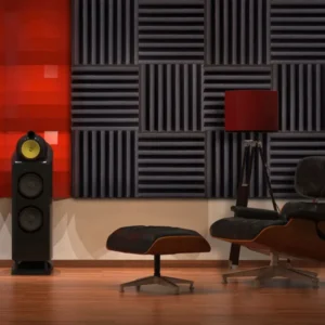 Foam wall panels installed for sound insulation in a modern Dubai Any space