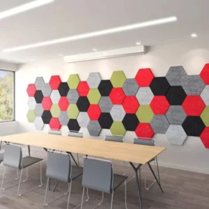Lightweight PET acoustic panels used for wall insulation and design in Dubai