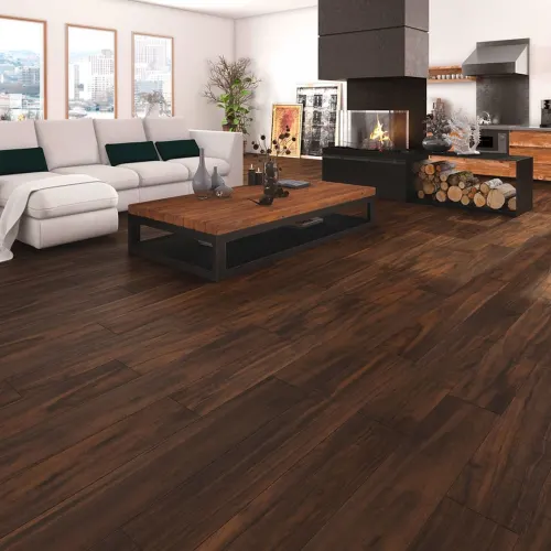 Living Room Wallpaper 45 Wood Walnut