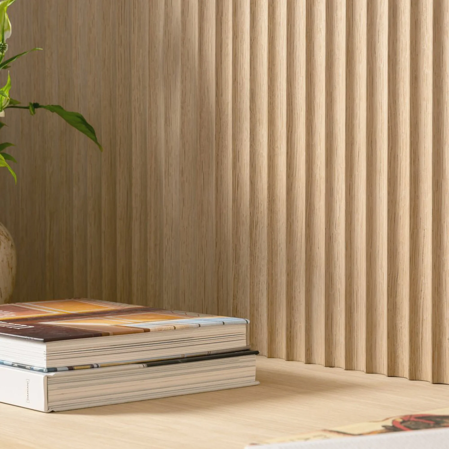 Arborelle Natural Oak Fluted Wood Wall Panel 4 Arborelle Natural Oak Fluted Wood Wall Panel