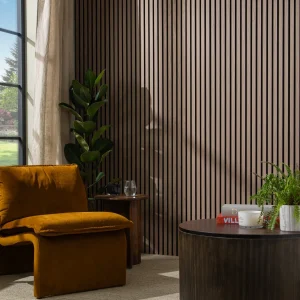 SlatWall Acoustic Walnut Slatted Wall Panel
