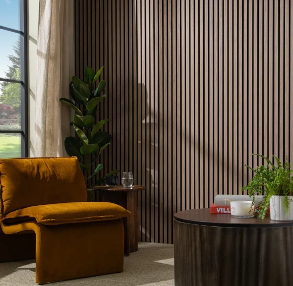 SlatWall Acoustic Walnut Slatted Wall Panel