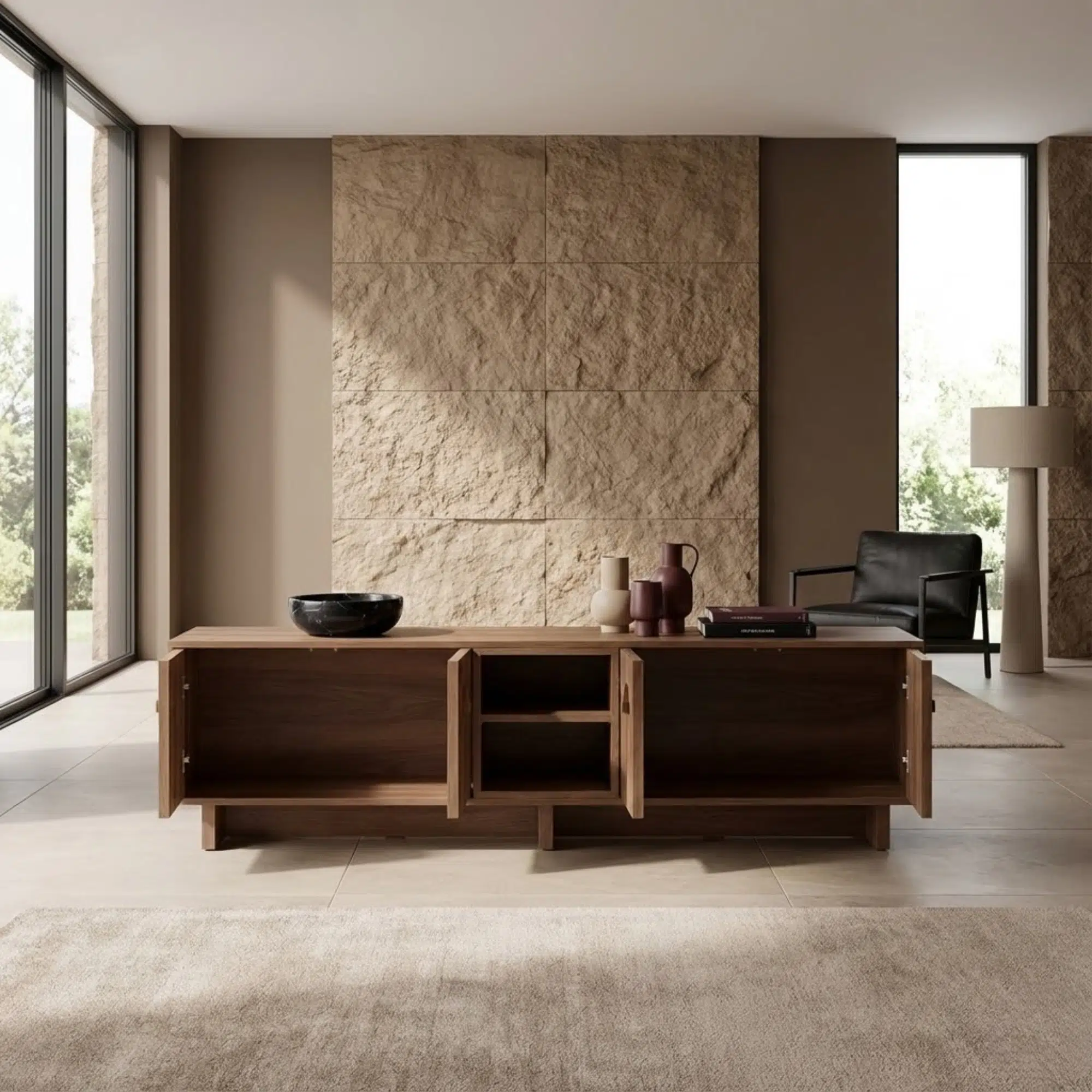 MonoSpace Wooden TV Unit 2 MonoSpace Wooden TV Unit