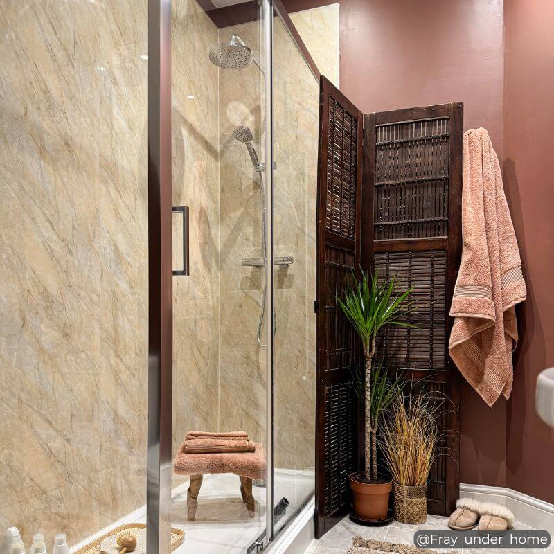 Pergamon 1.0m Shower PVC Wall Panel 2 Pergamon 1.0m Shower Panel