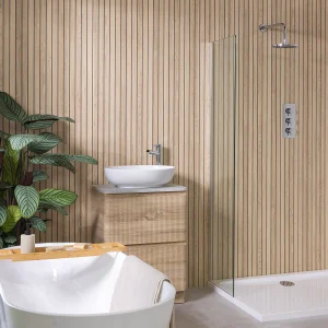 Sivara Oak Wood Effect Shower PVC Panel