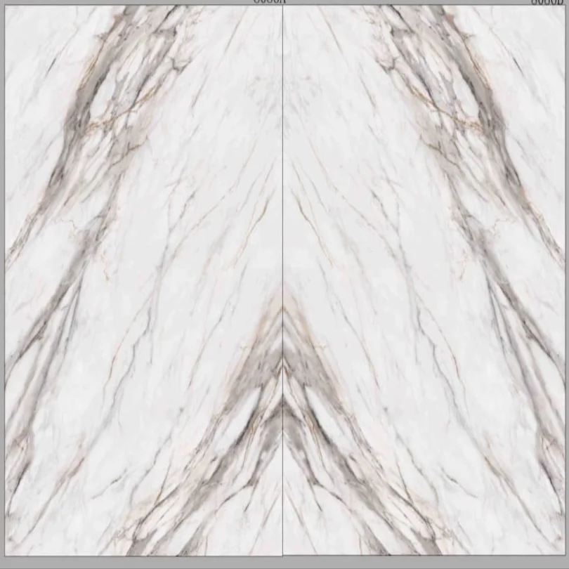 Dual Divinity UV Marble Panel – White Book Match Finish 2 Dual Divinity UV Marble Panel – White Book Match Finish - Image 2