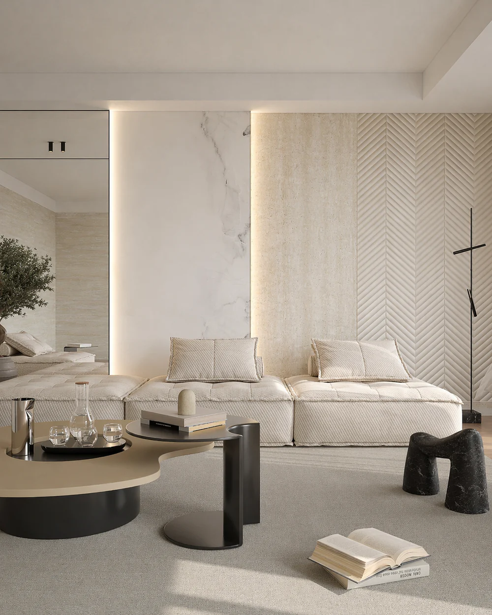 Milan Travertine (Yellow) - Flexible Stone Wall Panel 2 Milan Travertine (Yellow) - Flexible Stone Wall Panel - Image 2
