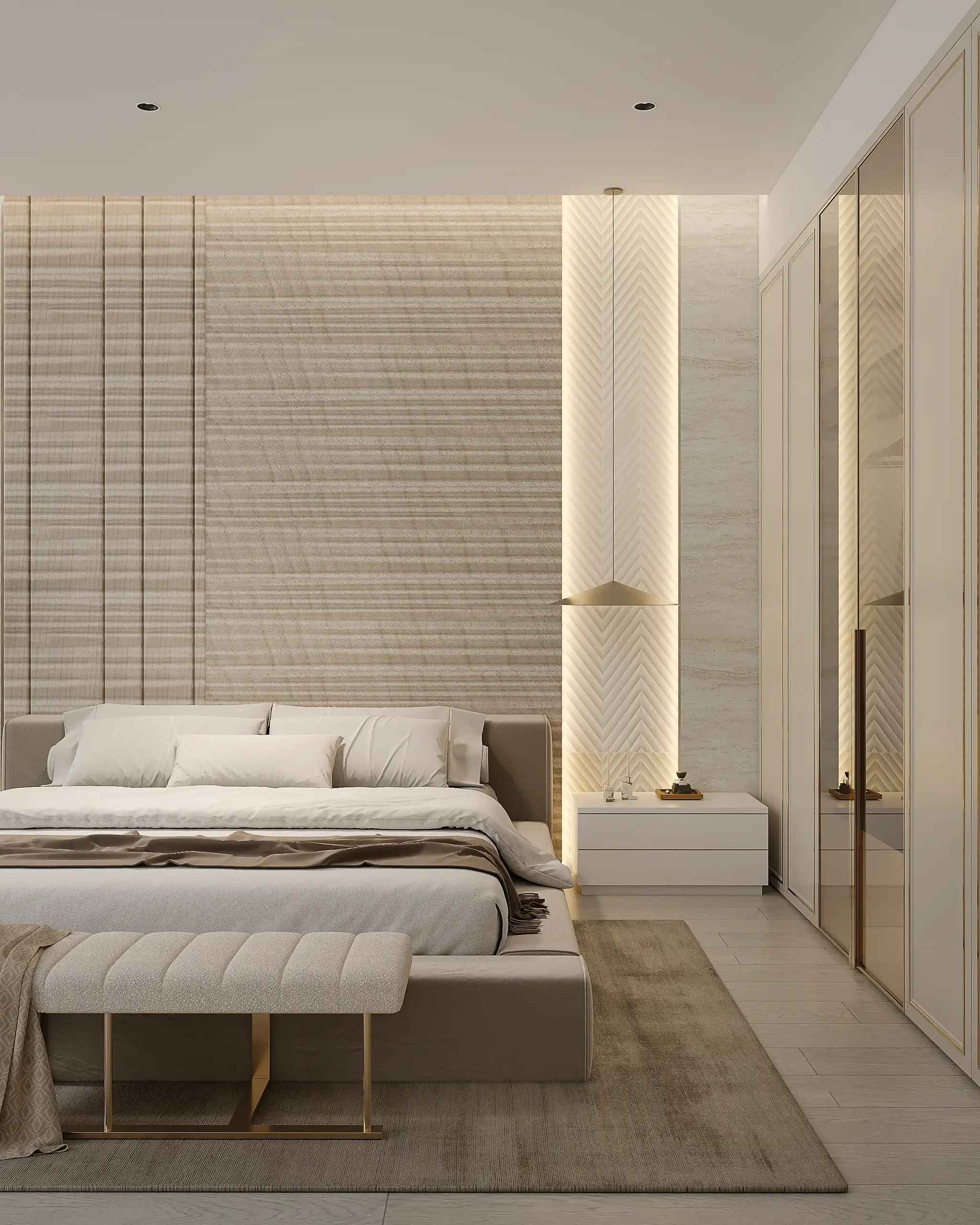 Mink Ripple - Bamboo Wall Panel 1 Mink Ripple - Bamboo Wall Panel