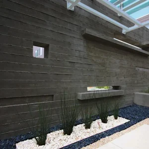 RealCast Board-Form Concrete Panels - Charcoal